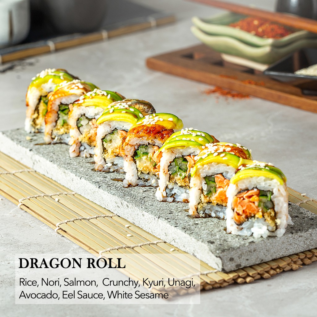 crunchy dragon roll sushi