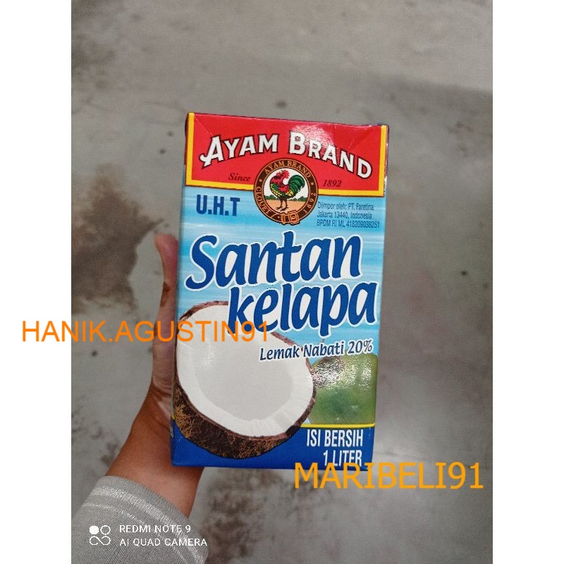 

Ayam Brand - Santan Kelapa 1000ml maribeli91