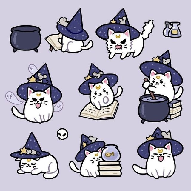 

Cat / Kucing Stickers Sheet