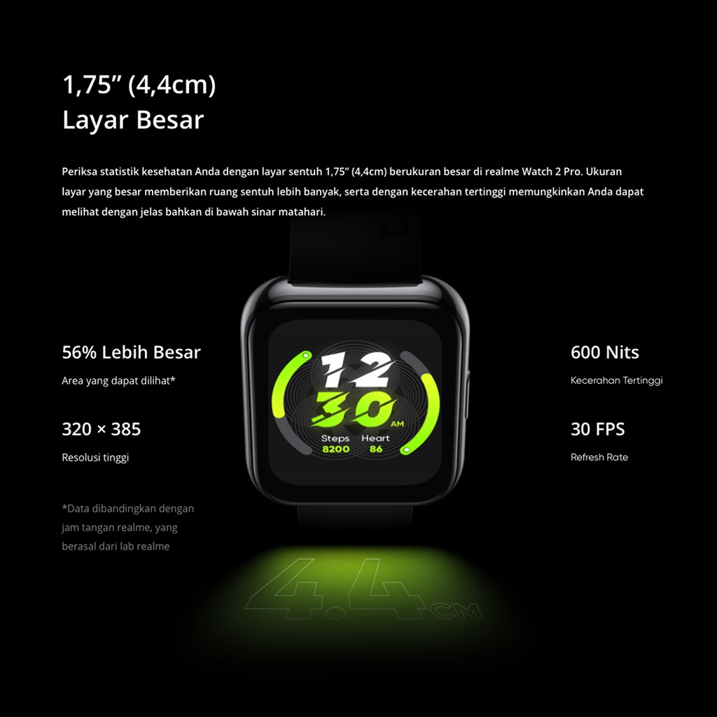 Realme Watch 2 Pro 1.75&quot; Large Display, GPS, 90 Sport Modes