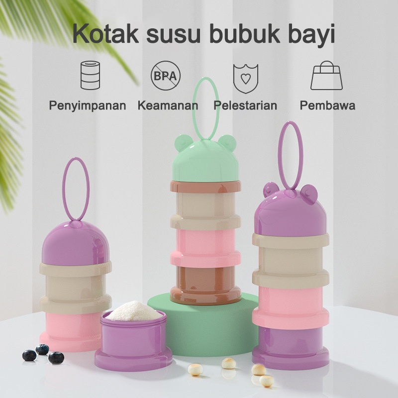 Milk powder container/Perlengkapan bayi/Kotak susu bubuk 4 lapis (B49)