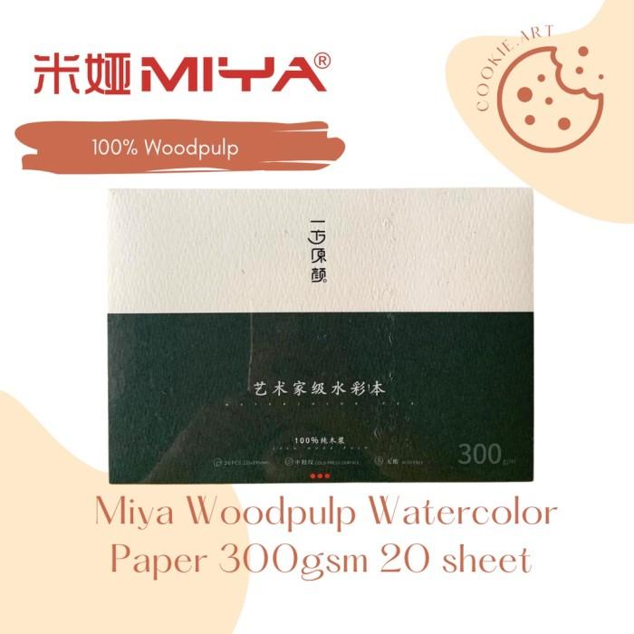 

Paper | Termurah Miya Woodpulp Watercolor Paper 300Gsm 20 Sheet 135X195Mm