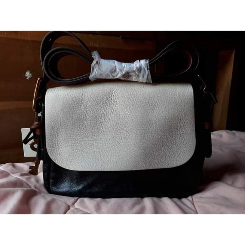 Fossiloriginal Harper Black White Small Crossbody bag