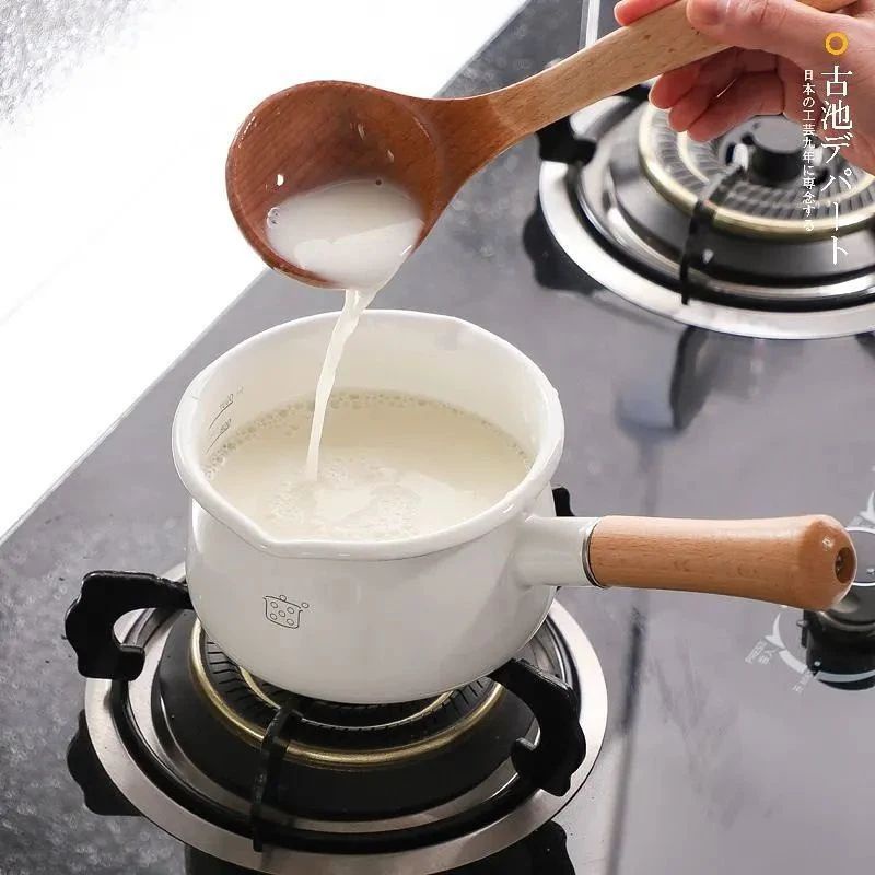 Soup Pan Enamel / Panci Putih Keramik