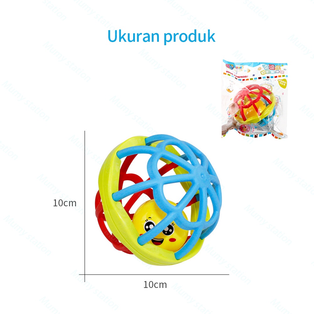 Mumystation Mainan rattle bayi bola rattle/teether/kerincingan