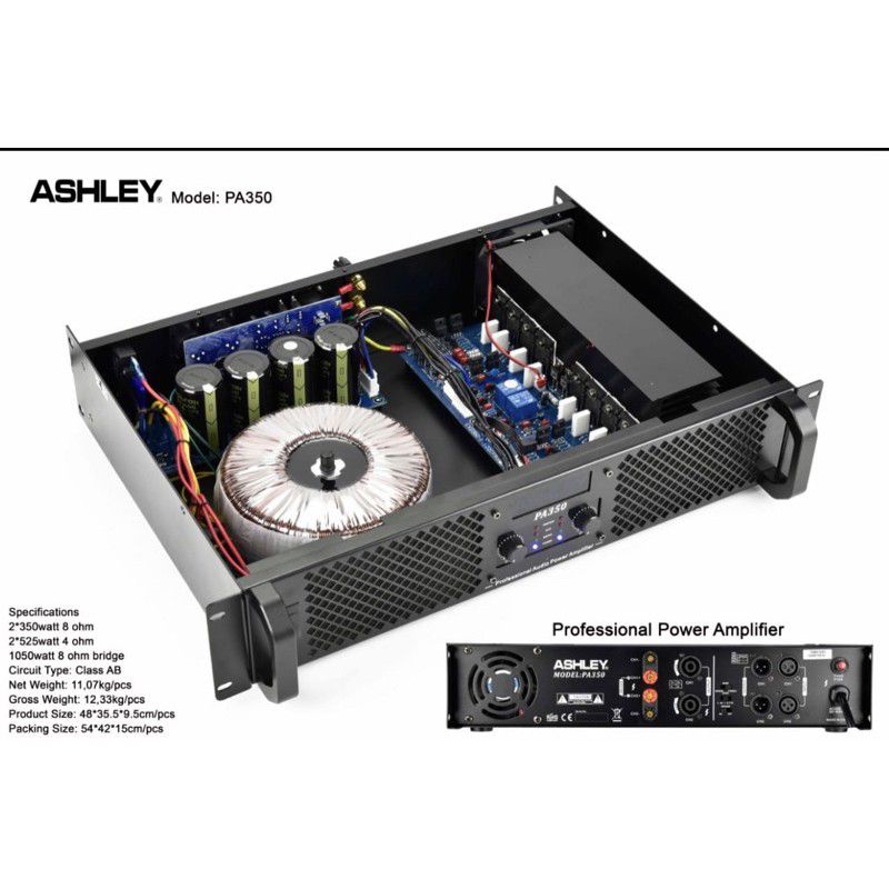 Power Ashley PA 350 Original Amplifier Ashley PA350