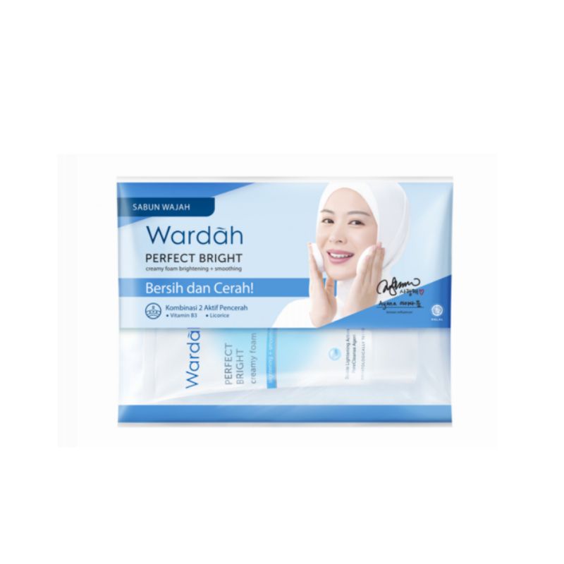 Wardah Perfect Bright Creamy Foam + Smoothing 20ml [Sachet]