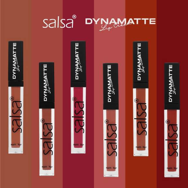 Salsa Lip Cream Dynamatte Original Lipstik Matte Tahan Lama Kualitas Premium BPOM