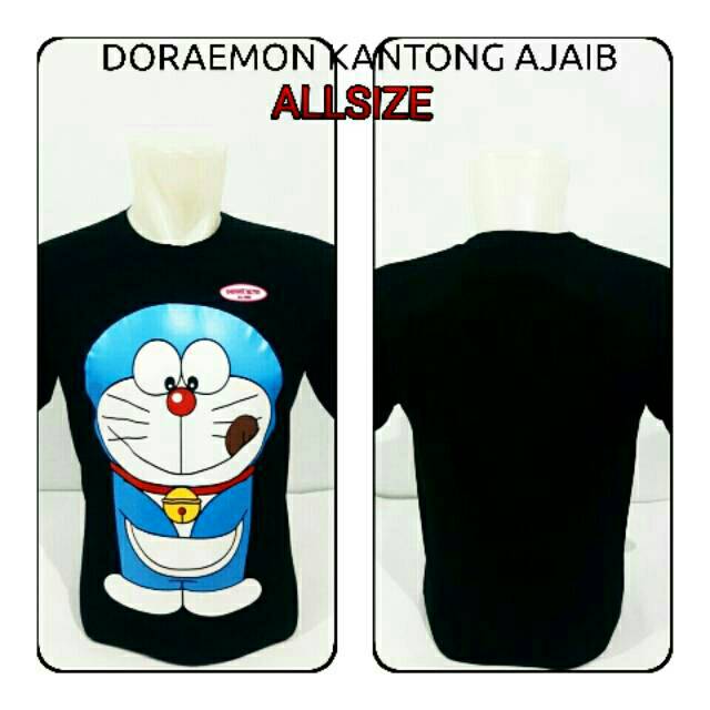 Kaos Pria Doraemon Kantong Ajaib