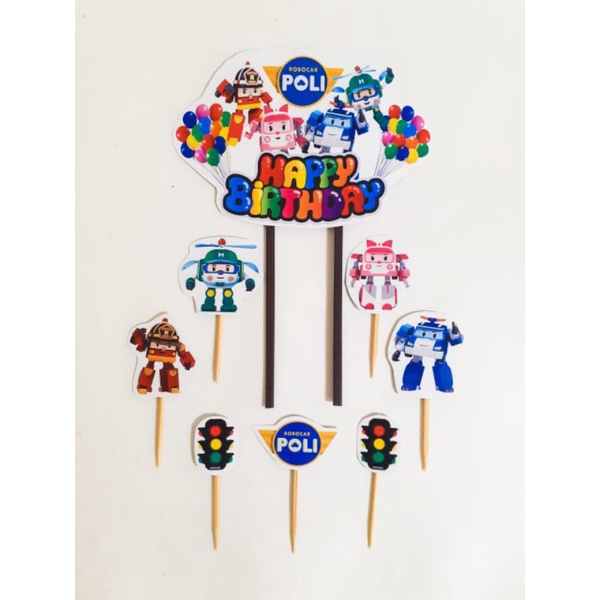 Cake topper Robocar Poli
