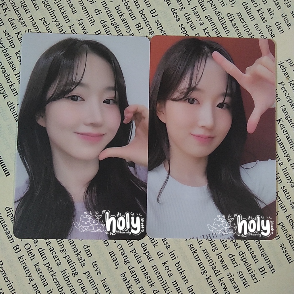 PC Haewon NMIXX photocard album light ver blind package ld sw r2 a b metal heartcheek