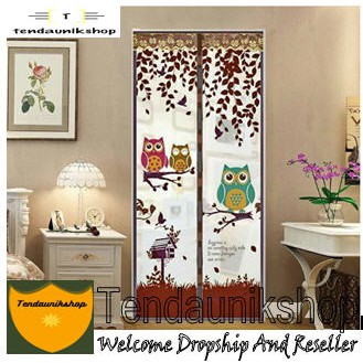 Tirai magnet anti pintu nyamuk OWL magnet pinguin sdh Tirai magnet anti pintu nyamuk OWL magnet pinguin sdh
