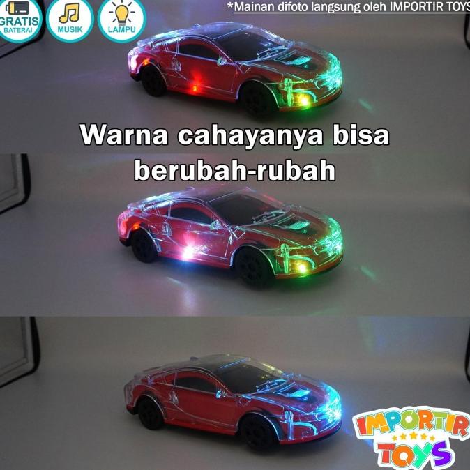 Mainan Mobil Anak Dengan Lampu Dan Lagu Moder 4 Varian