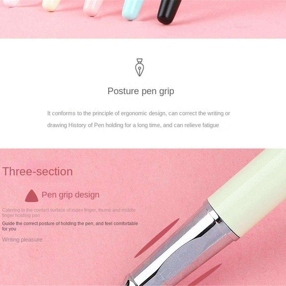 R-flower Cartoon Pen Dewasa Tulis Halus Tahan Lama Latihan Kaligrafi Ganti Tinta Sac Pen