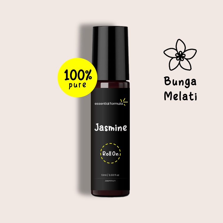 10ml Organic Jasmine Essential Oil Roll On Bunga Melati Murni 100%