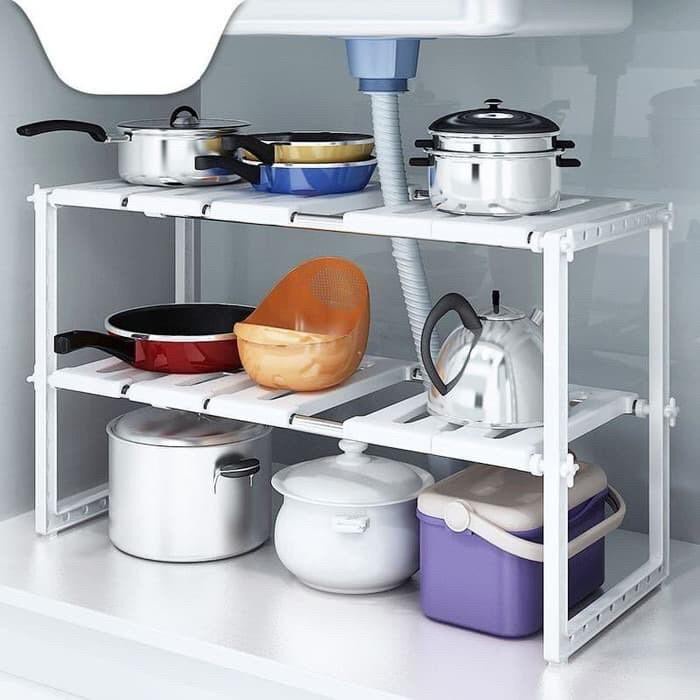 RAK ORGANISER MULTIFUNGSI 2 SUSUN / RAK ORGANISER SERBAGUNA 2 SUSUN GSF G-4102 ORI