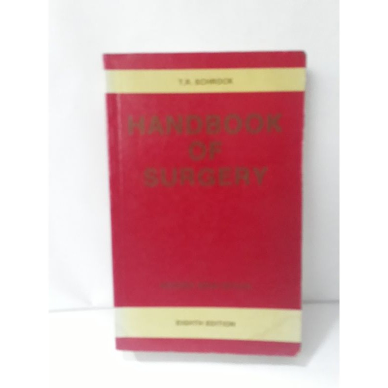 

HANDBOOK OF SURGERY