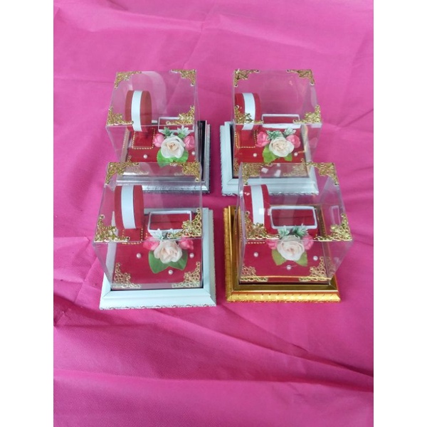 kotak mahar lamaran hantaran pernikahan cincin dan gelang