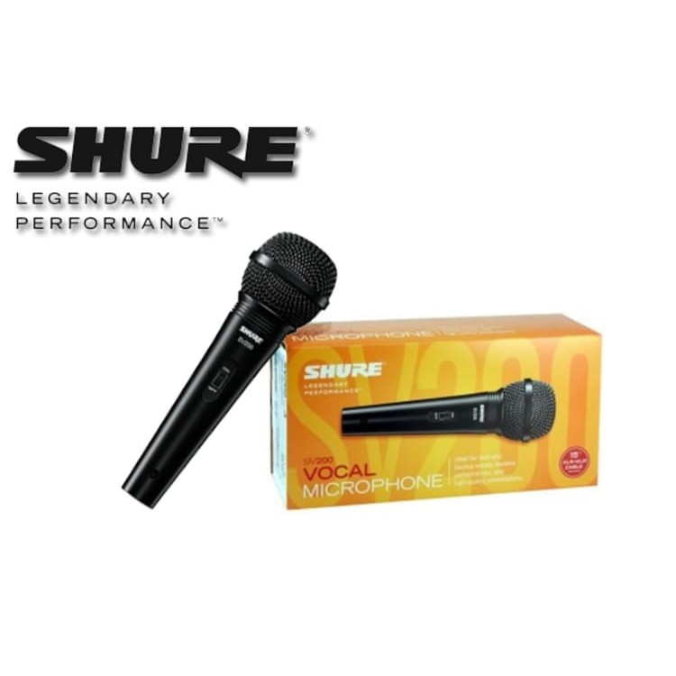 SHURE SV200 - VOCAL MICROPHONE - MIC KABEL SHURE - ORIGINAL - GARANSI