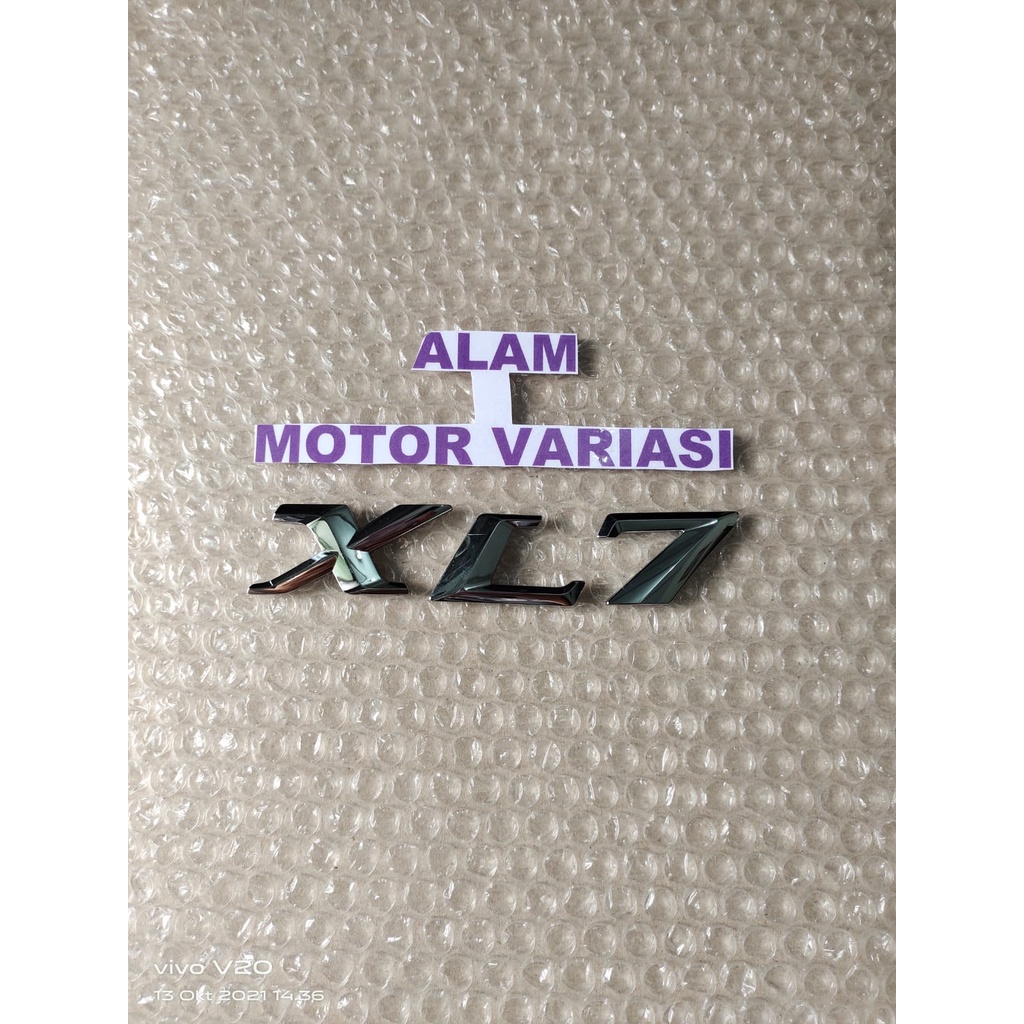 emblem tulisan XL7 emblem suzuki XL-7 chrom original