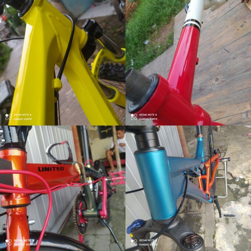 Jasa pengecatan sepeda, repaint sepeda, cat ulang sepeda,cat Duco