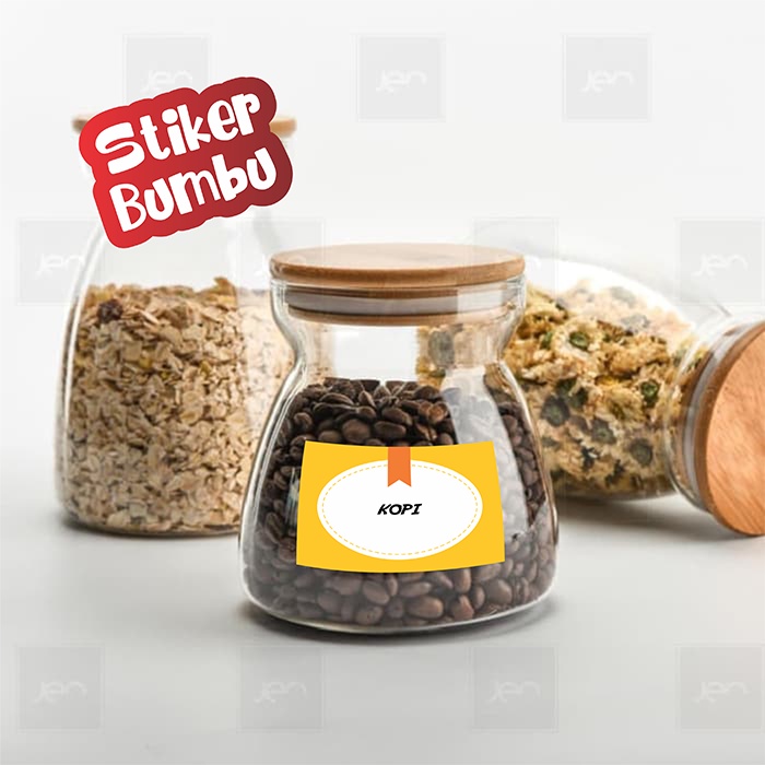 

stiker bumbu dapur | stiker bumbu | stiker garam | sticker 201