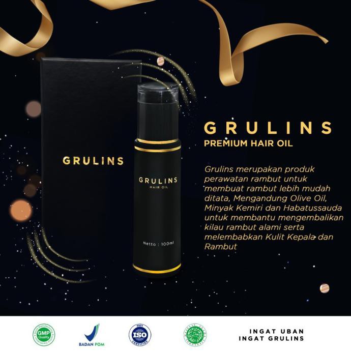 Eklusif Penghilang Uban Grulins Hair Oil Original Obat Uban Ampuh Hemat