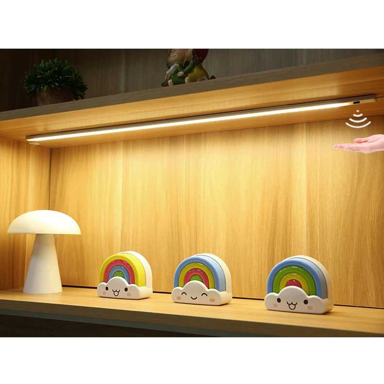 AIMENGTE Lampu LED USB Sensor Deteksi Cahaya Under Cabinet 50CM D2835