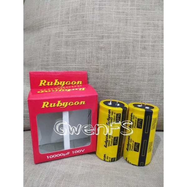 ELCO 10000UF 100V NEW RUBYCON YELLOW PER SET / Satuan JAPAN ORIGINAL