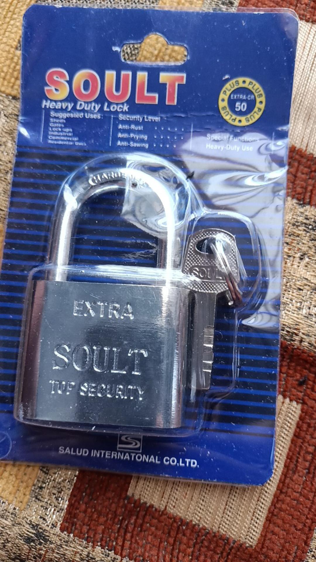 Gembok 50 Mm Leher Pendek 3 Anak Kunci