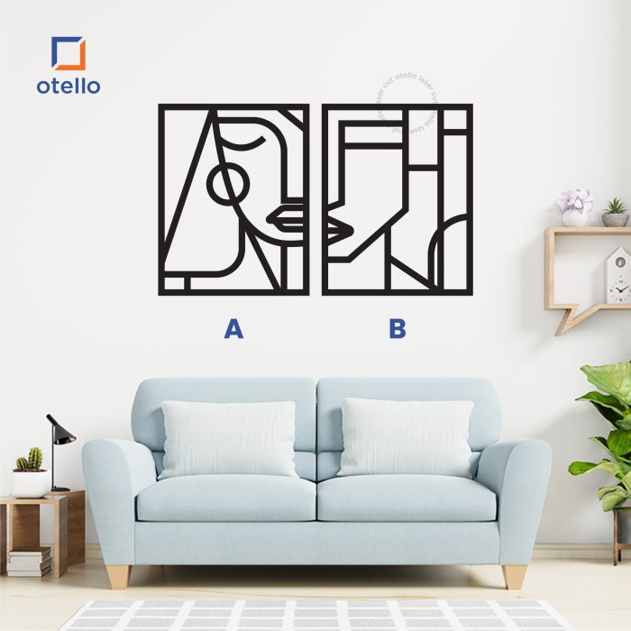 Wall Sticker Rumah Hiasan Dinding Akrilik Stiker Timbul Acrylic Dekor