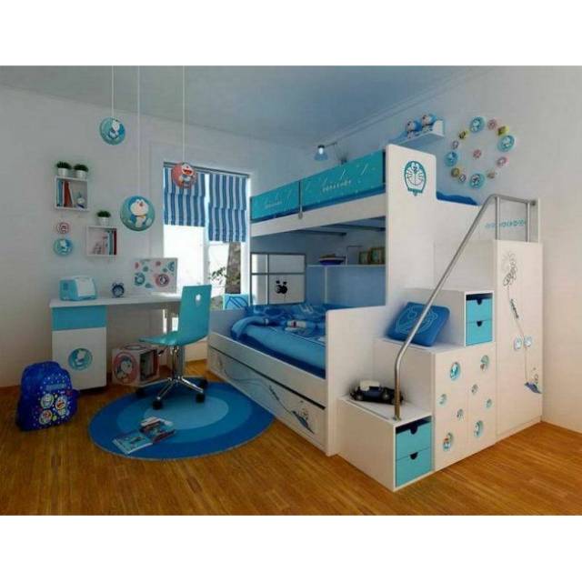 tempat tidur anak tempat tidur tingkat anak bed anak tingkat ranjang tingkat murah doraemon
