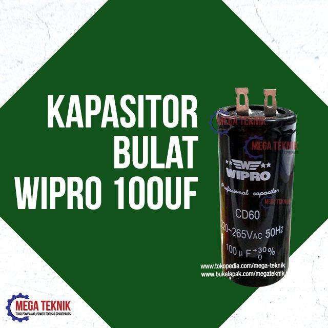 Kapasitor / Capasitor Bulat Electro Motor Listrik Dinamo Wipro 100Uf