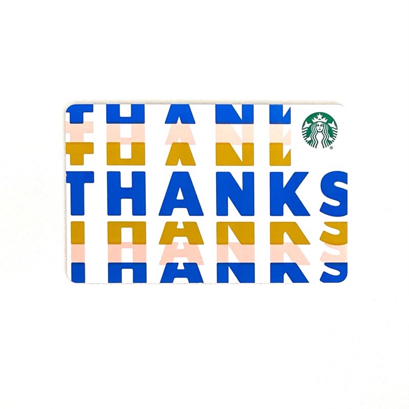 Thanks Starbucks Card Kartu Paper US 2019 Recycled Fall