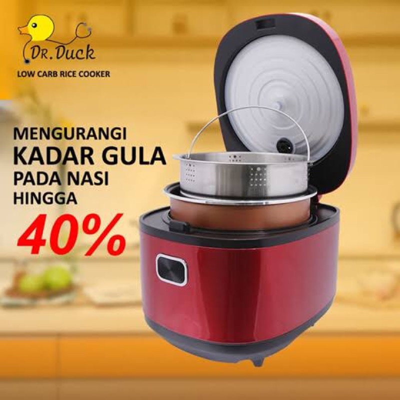 Dr. Duck Low Sugar Rice Cooker - Rice cooker rendah gula