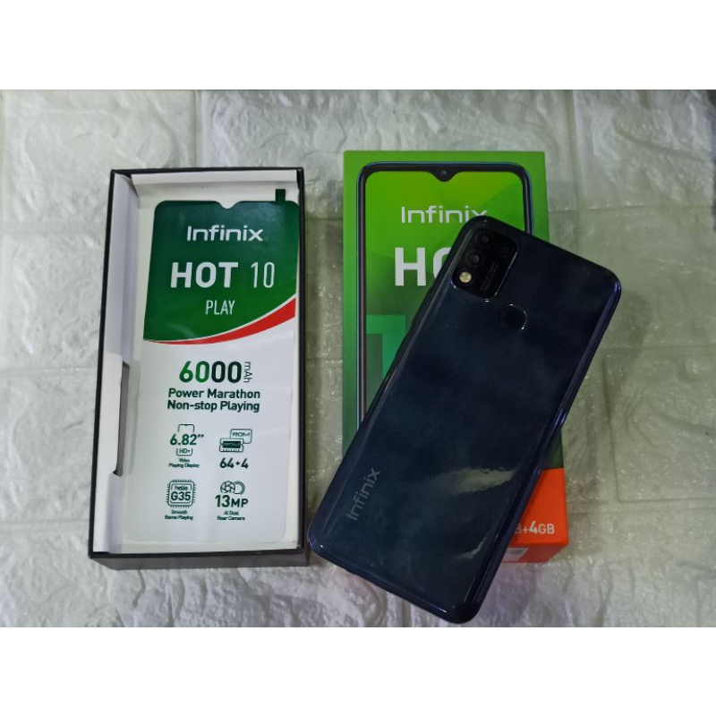 Infinix Hot 10 Play 4/64gb Bekas Pakai