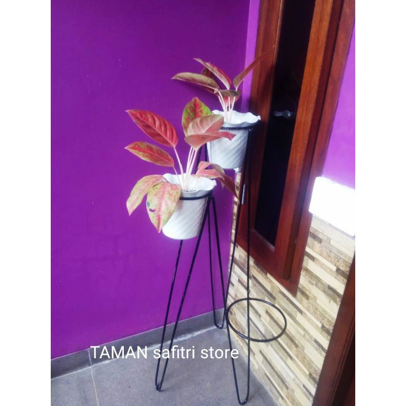 standing pot besi 3"in1 tinggi 1 meter
