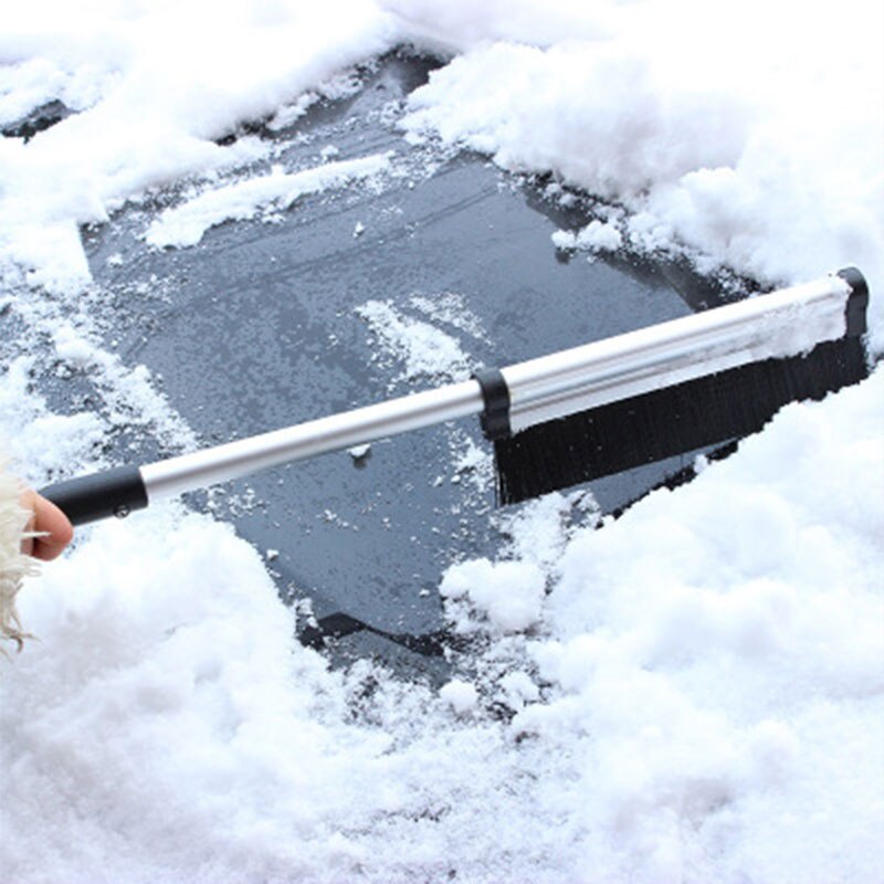 Outdoor Telescopic Snow Brush Ice Shovel Removal Car Defrosting Deicing Scraper Cleaner Tool