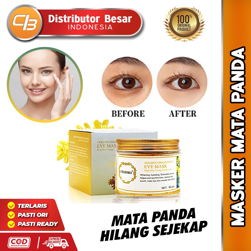 TERMURAH !! - Masker Mata Panda Golden Osmanthus Eye Mask 80 Lembar / Menghilangkan Mata Panda dan Kantung Mata