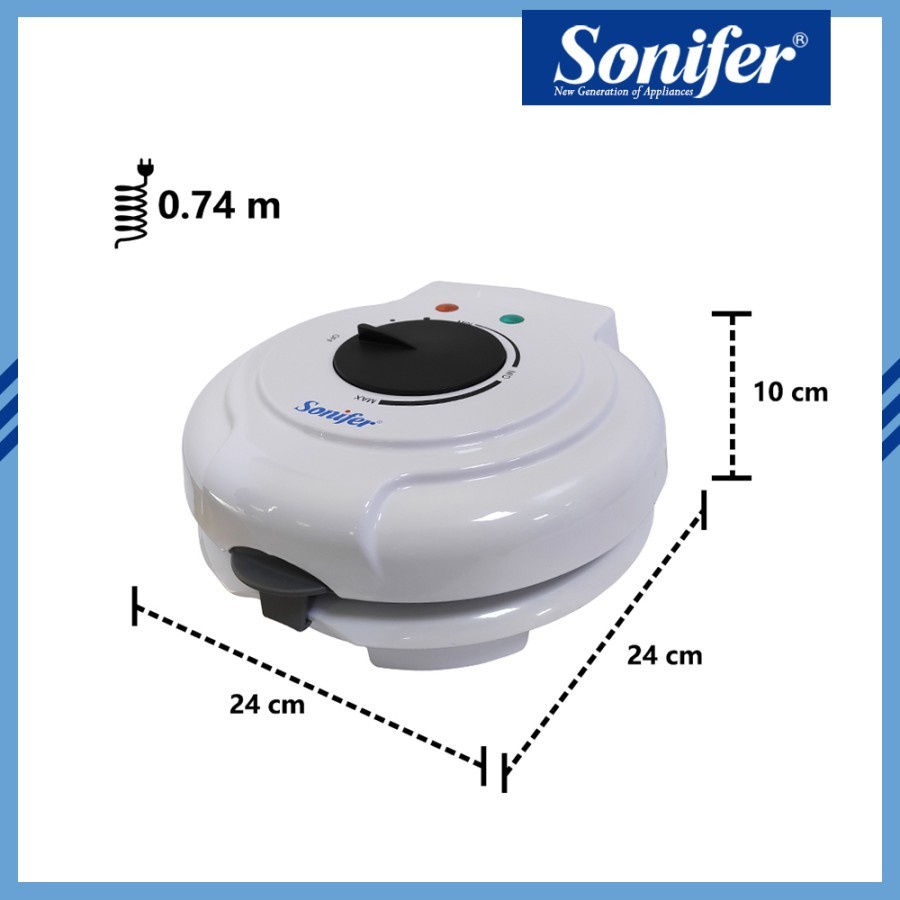 Alat Pembuat Waffle dan Croffle Elektrik Sonifer SF-6081