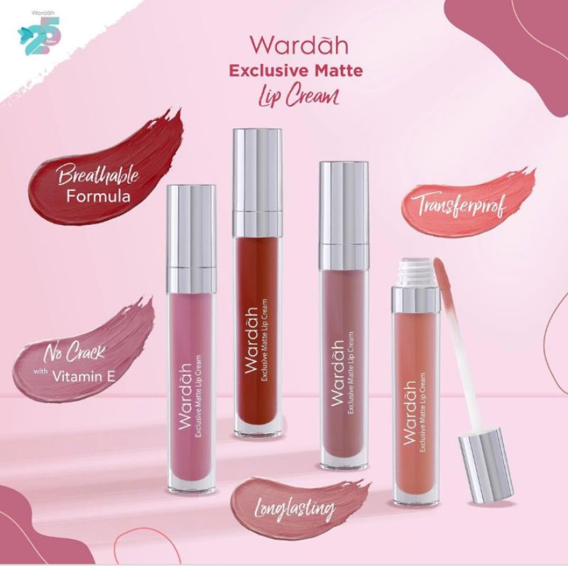 Wardah Exclusive matte lip cream 4g