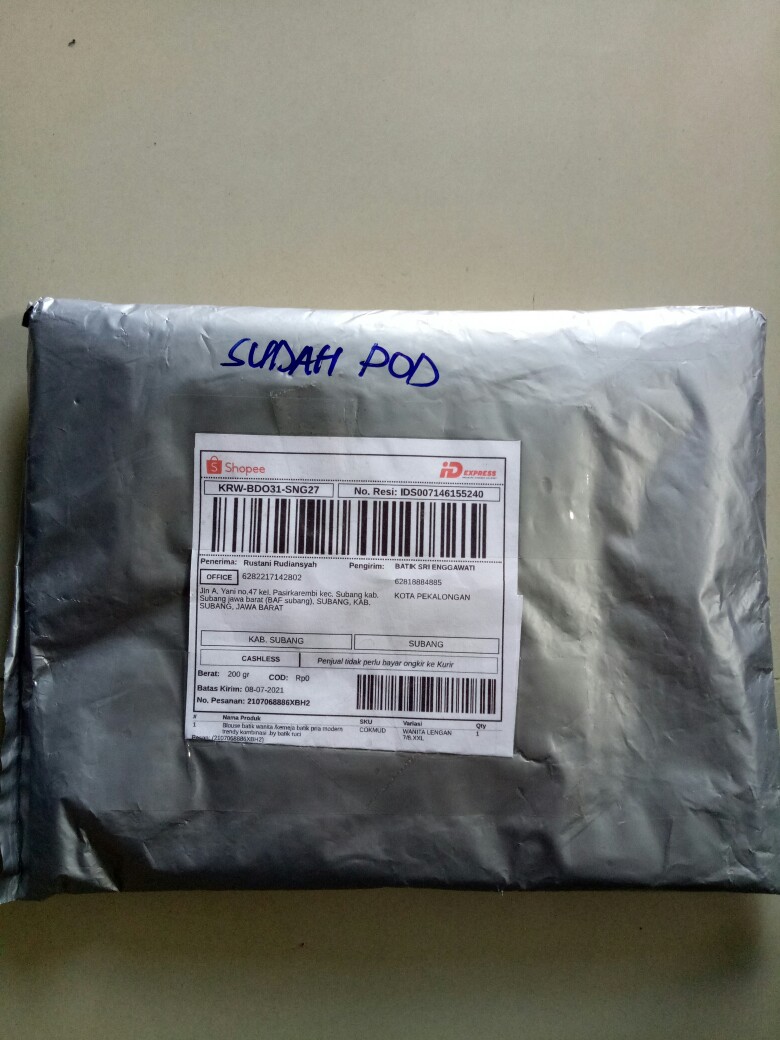 Blouse Batik Wanita /kemeja Batik Pria Modern Trendy Kombinasi .by Batik Ruci