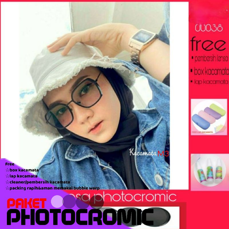 kacamata photocromic termurah&amp;terkereen kode00038,size 52-19-142