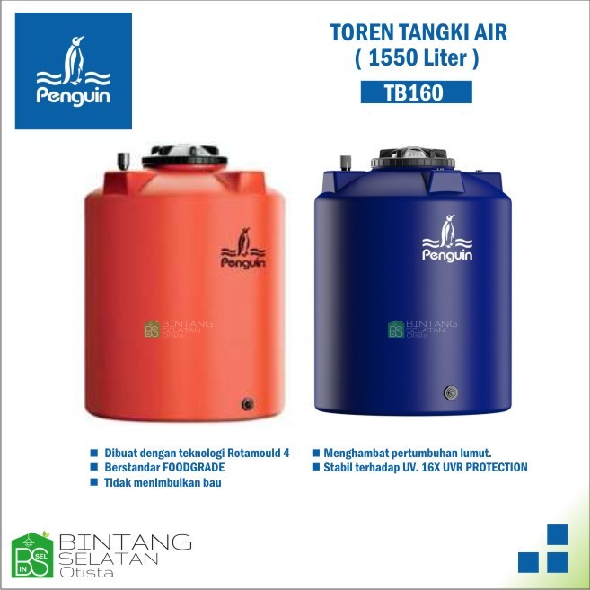 TOREN PENGUIN TANDON WADAH PENAMPUNGAN AIR PENGUIN TB160 1550 LITER