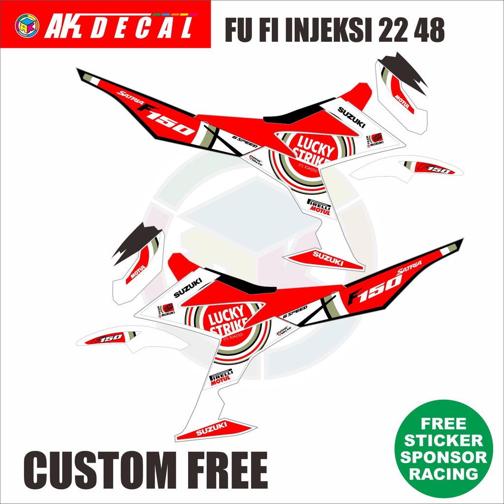 STRIPING LIVERY SATRIA F150 FU FI INJEKSI CUSTOM 2248