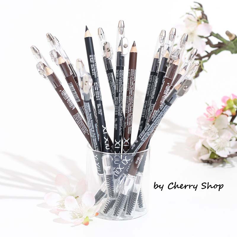 [ORI] [BPOM]  Xi Xiu Eyebrow Pencil Black &amp; Brown XIXIU pensil alis 2 in 1 Eye Brow Hitam - Coklat