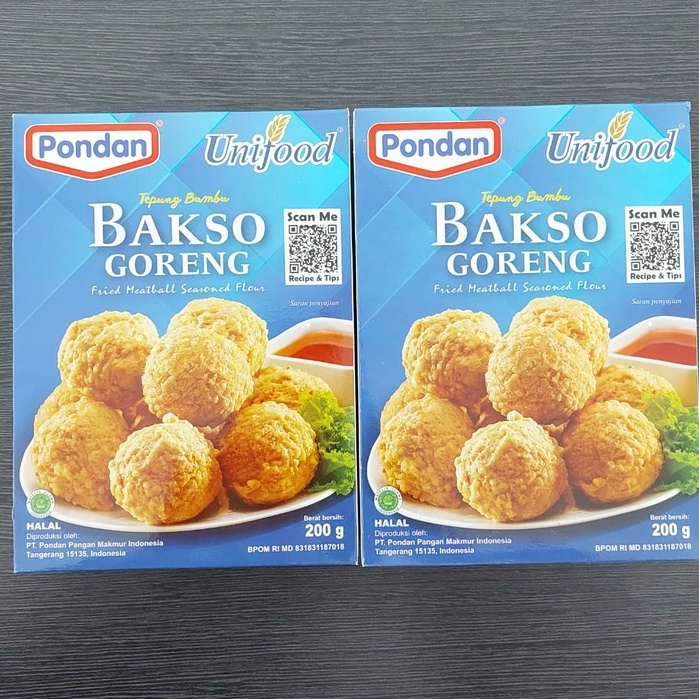 

Pondan Tepung Bumbu Bakso Goreng Unifood 200 gr