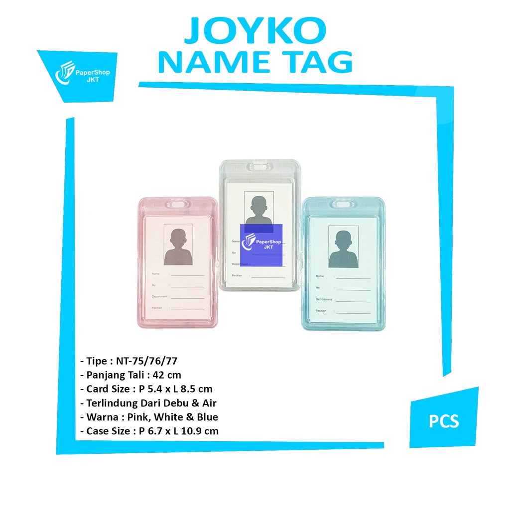 

JOYKO- Name Tag Karakter Warna NT - 75 - 76 - 77 - Pcs