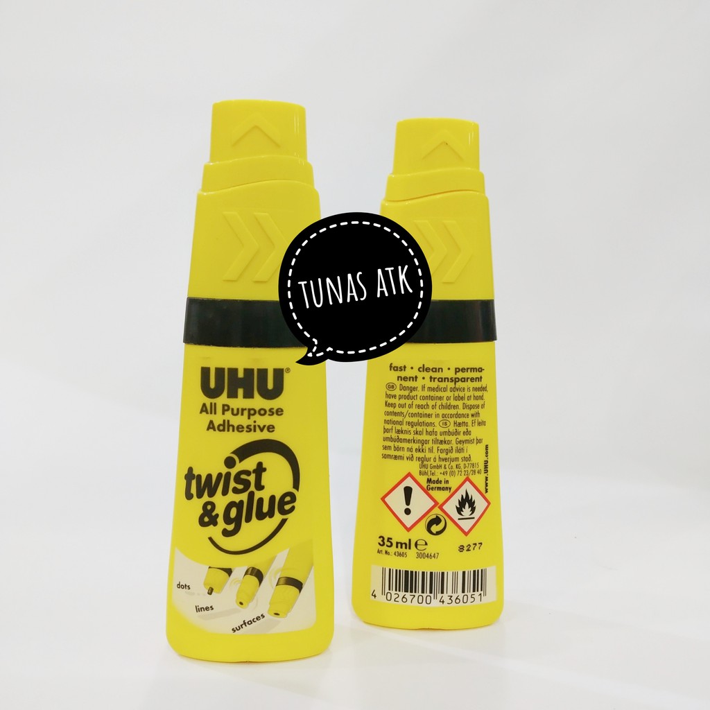 

UHU ALL PURPOSE ADHESIVE TWIST & GLUE 35ML
