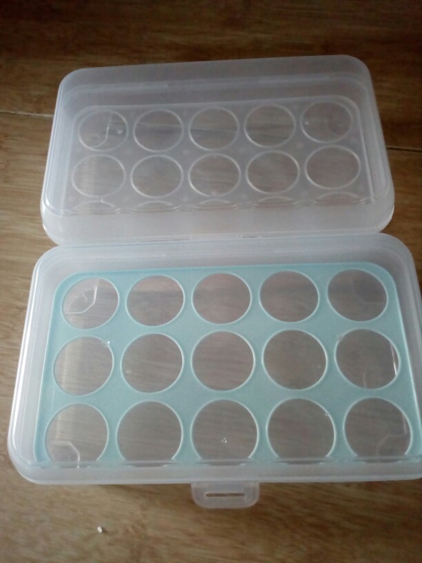 Kotak Telur / Tempat Telur 15 Sekat Penyimpanan Telor 15 Lubang Box Organizer Telor